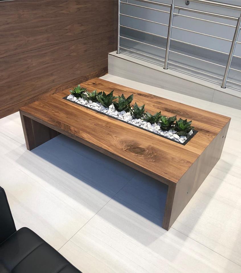 waterfall edge table